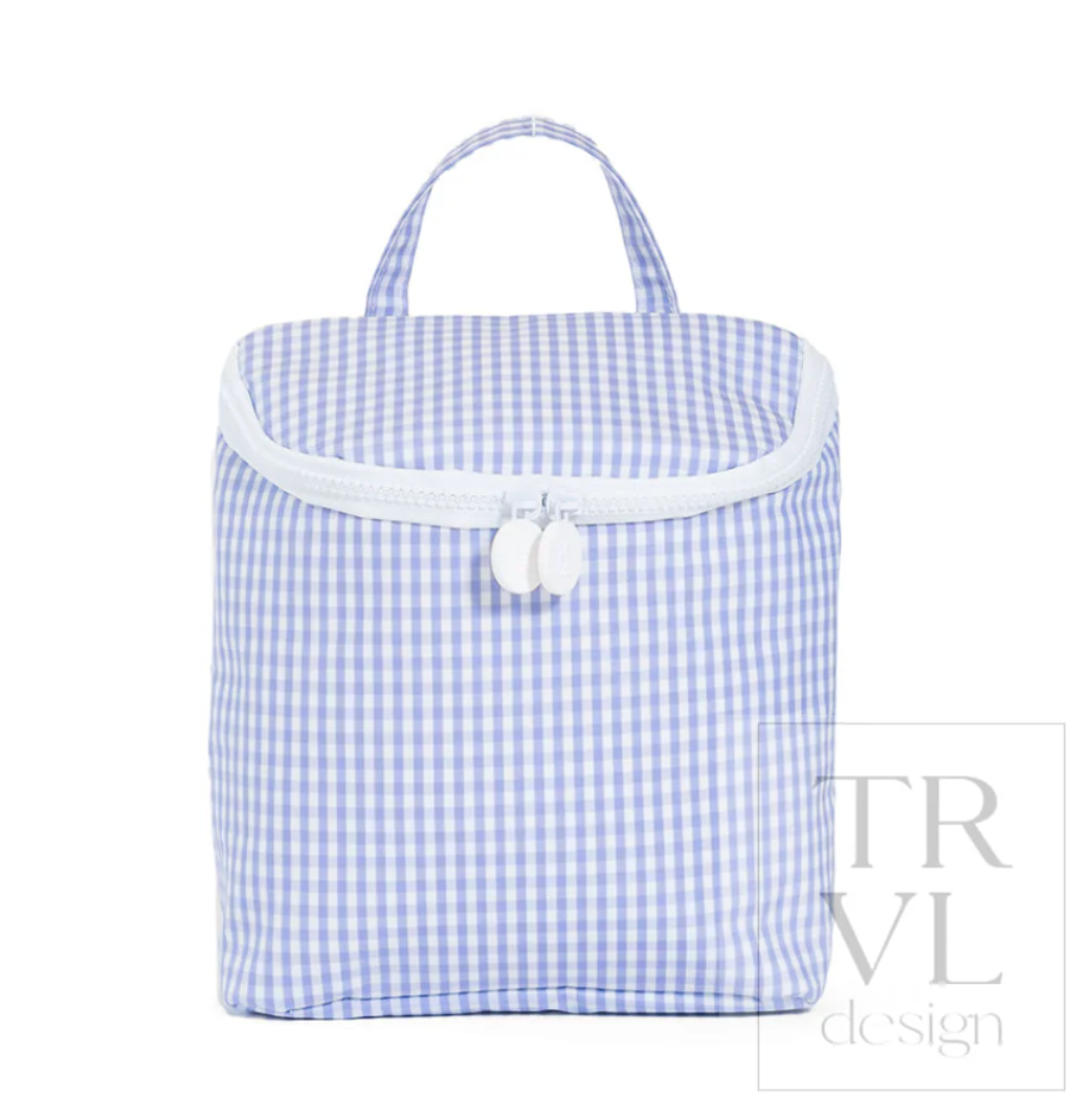 TakeAway Insulated Lunch Bag, Lilac Gingham **PreORDER**