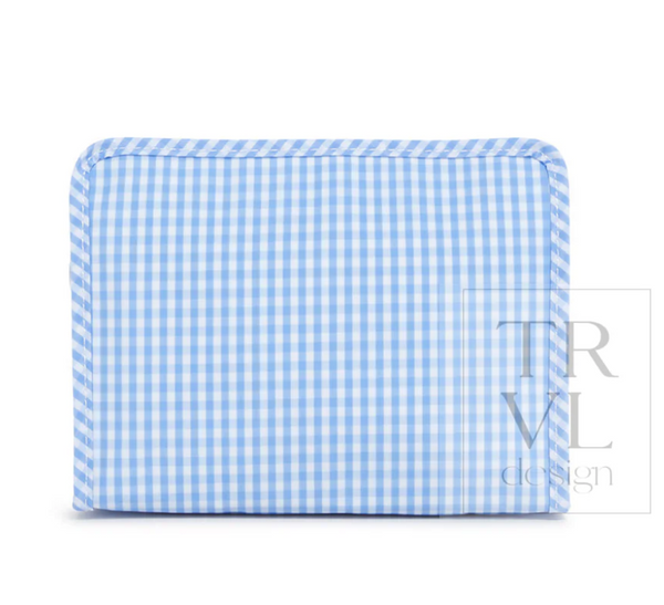 Medium Roadie, Sky Gingham **PreORDER**