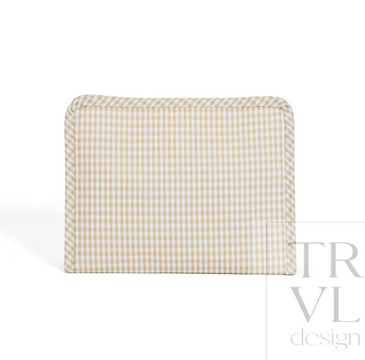 Medium Roadie, Khaki Gingham **PreORDER**