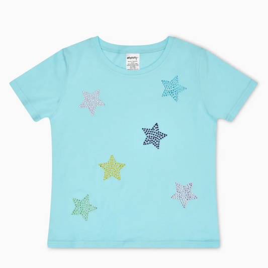 Blue Sparkling Stars Tee