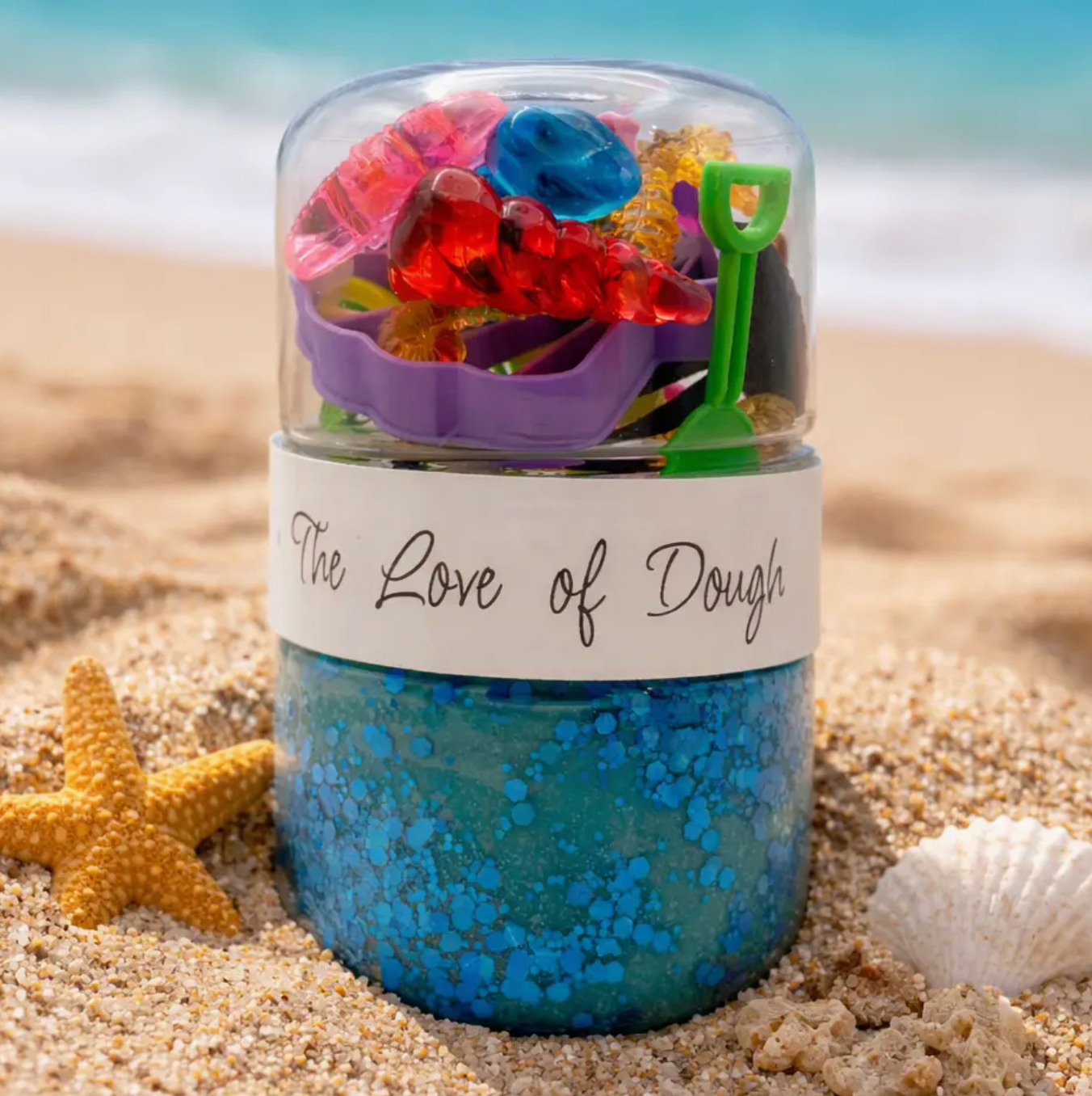Beach Sensory Dough Double Jar