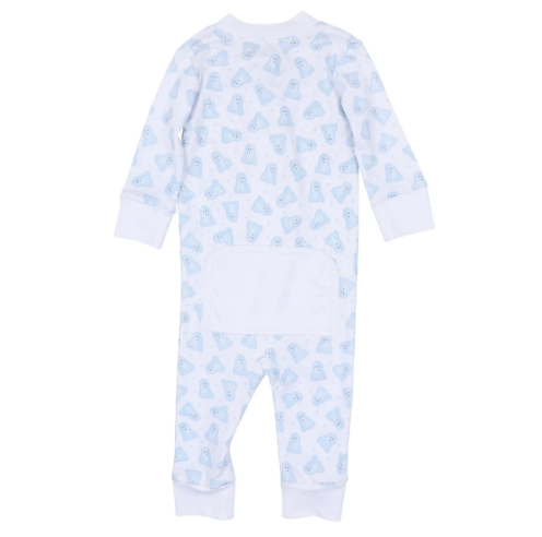 Baby Boo Zip Pajama, Blue