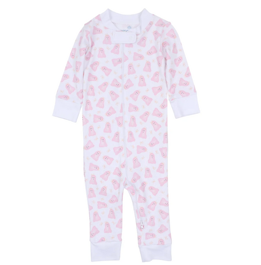 Baby Boo Zip Pajama, Pink