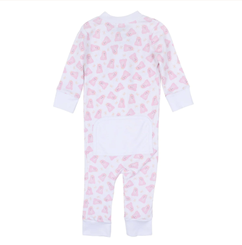 Baby Boo Zip Pajama, Pink