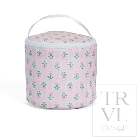 Insulated Snack Bag, Pink Petite Fleur