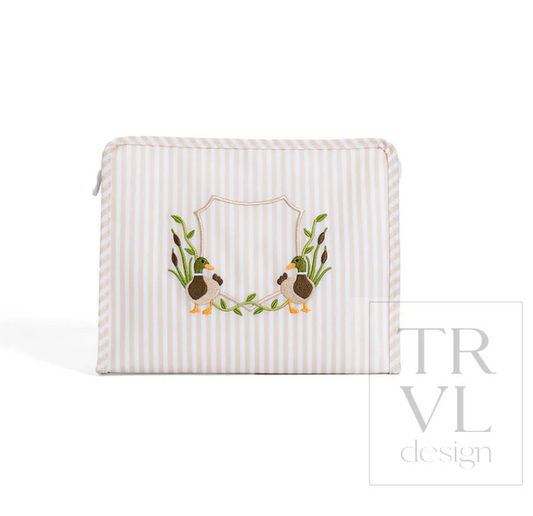 Roadie Zip Pouch, Sand Pimlico Duck