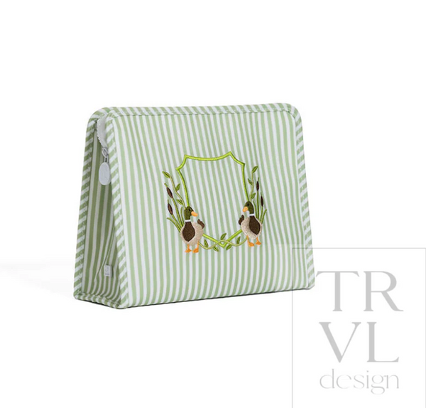 Roadie Zip Pouch, Sage Pimlico Duck
