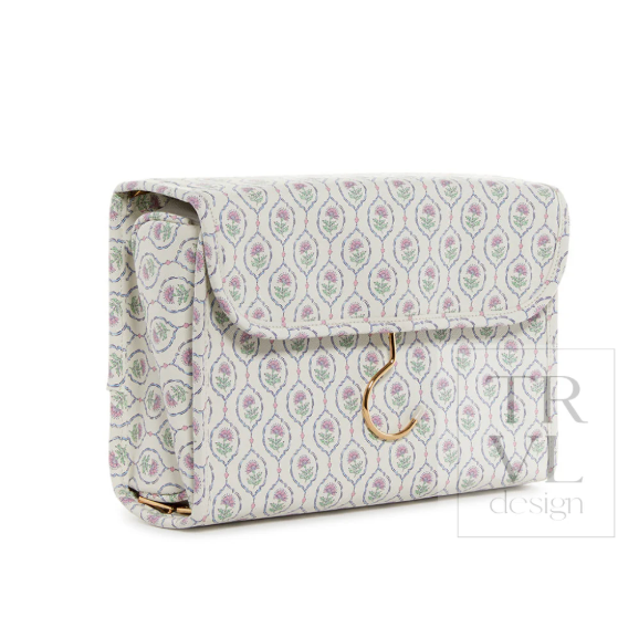 Luxe Hanging Toiletry Case, Antibes / Navy Pinstripe