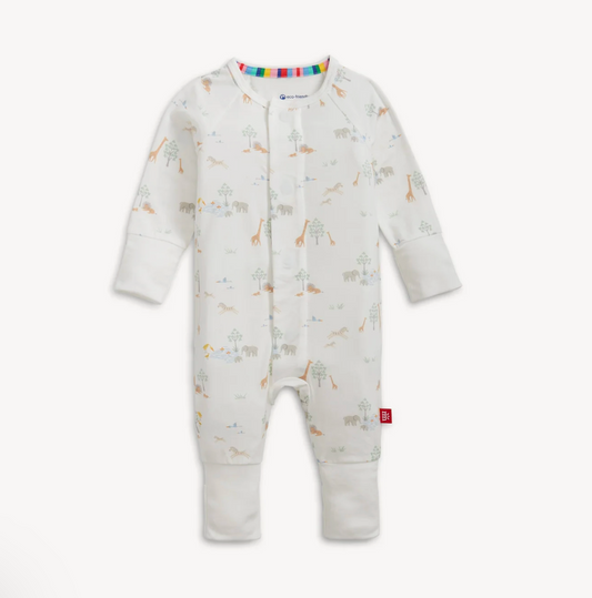 Modal Convertible Coverall- Serene Safari