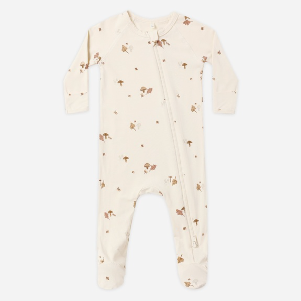 Bamboo Zip Footie, Woodland
