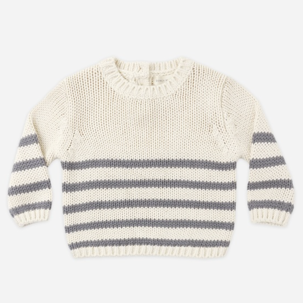 Rex Sweater, Slate Stripe