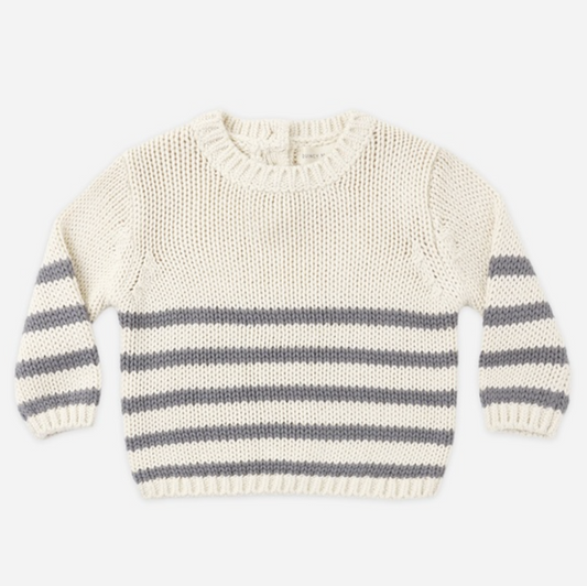 Rex Sweater, Slate Stripe