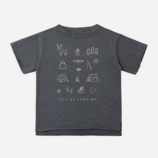Raw Edge Tee, Let's Go Camping