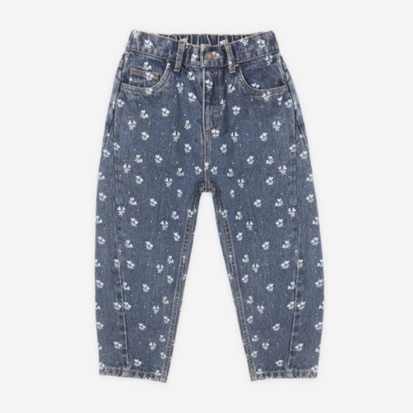 Barrel Pant, Heart Ditsy