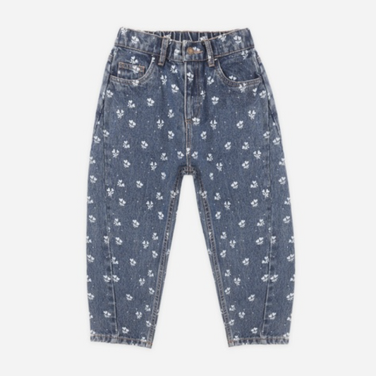 Barrel Pant, Heart Ditsy