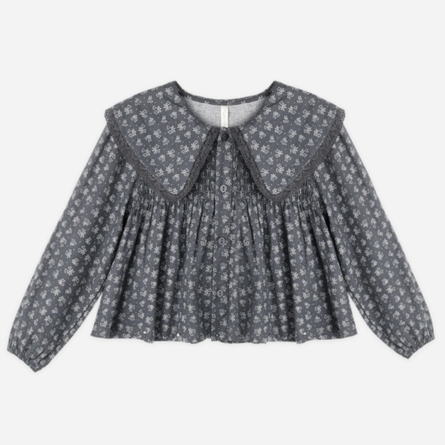 Fern Blouse, Heart Ditsy