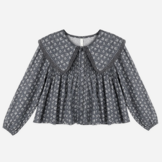 Fern Blouse, Heart Ditsy