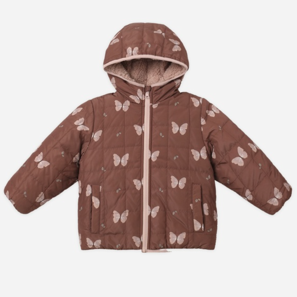 Lightweight Reversible Puffer, Butterflies