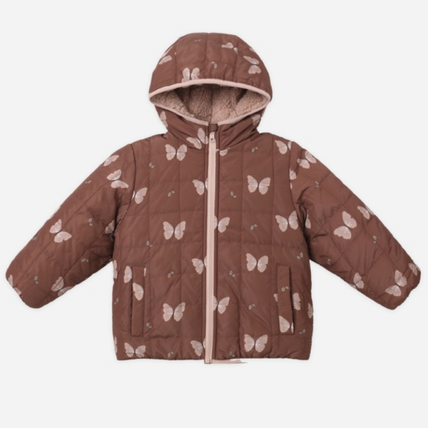 Lightweight Reversible Puffer, Butterflies