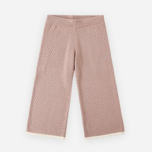 Pointelle Knit Pant, Rosewood
