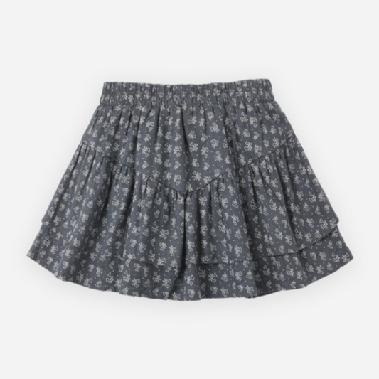 Tiered Mini Skirt, Heart Ditsy