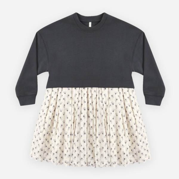 Sweatshirt Dress, Vintage Fleur