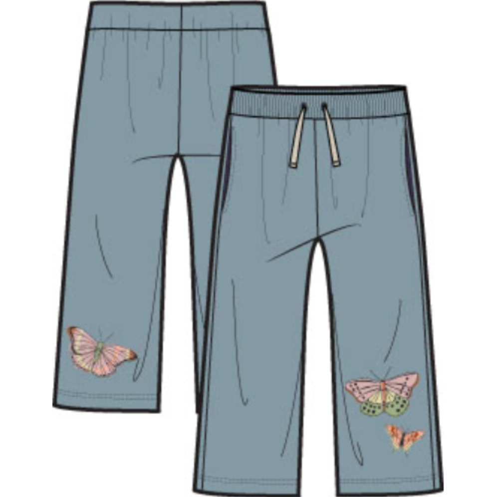 Wide Leg French Terry Pant, Tourmaline