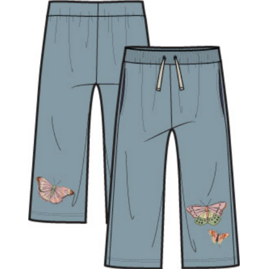 Wide Leg French Terry Pant, Tourmaline