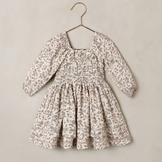 Elodie Dress, Blue Garden