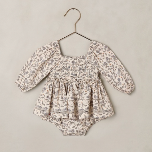 Elodie Romper, Blue Garden