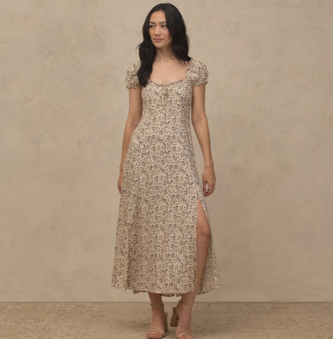 Women's Nancy Dress, Blue Garden