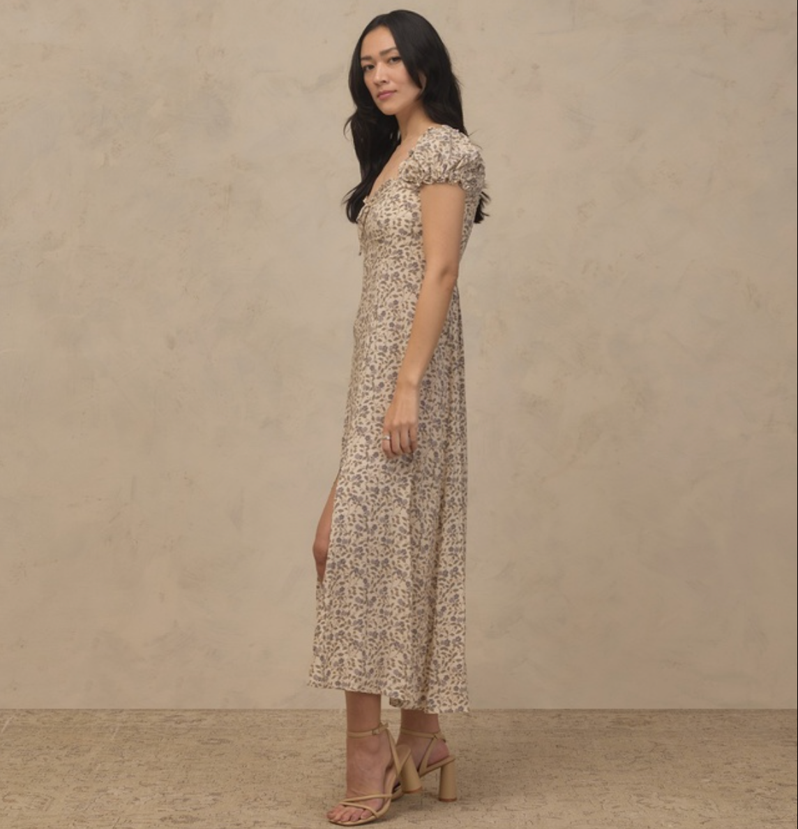Women's Nancy Dress, Blue Garden