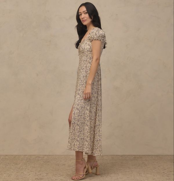 Women's Nancy Dress, Blue Garden