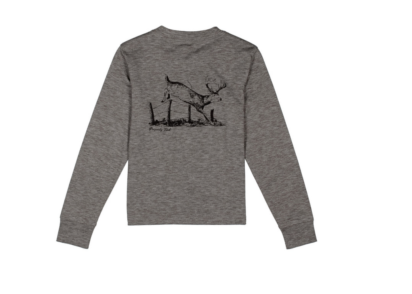 Portland Pocket Long Sleeve Tee, Gravel Jumping Buck