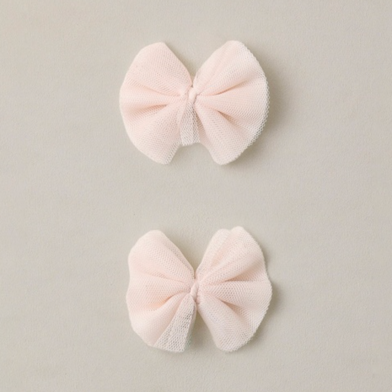 Flutter Tulle Clips, Pink