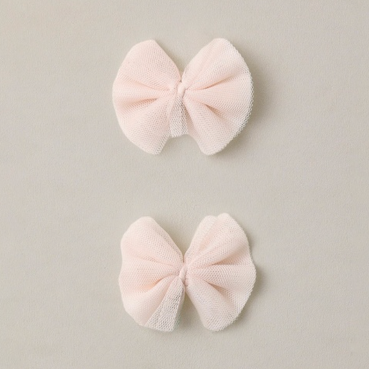 Flutter Tulle Clips, Pink