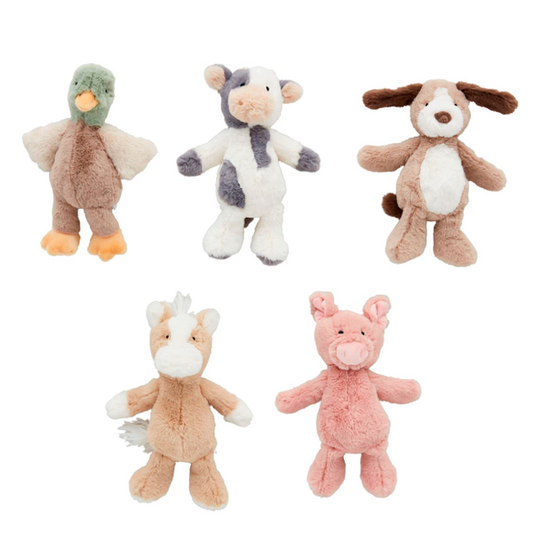 Farm Plush Animal Rattles