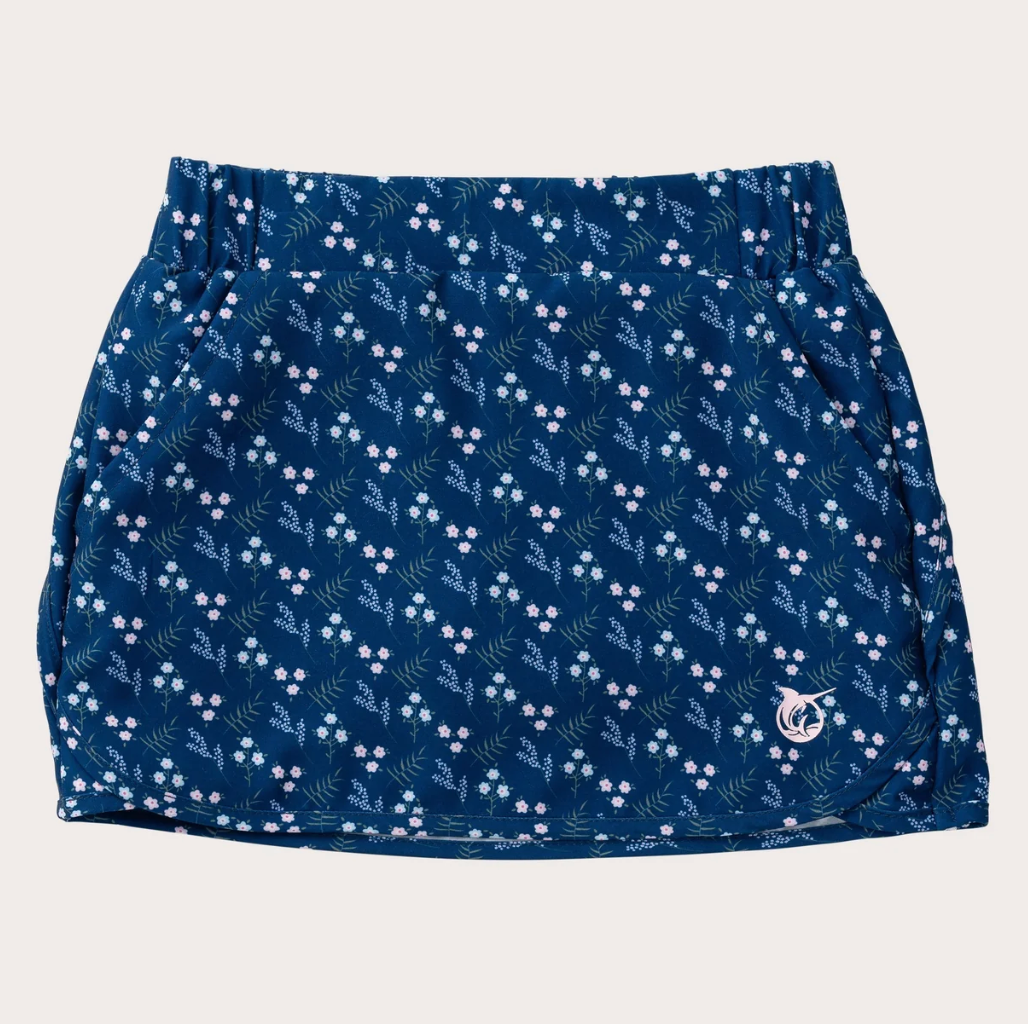 Carolina Catch Skort, Navy Peony