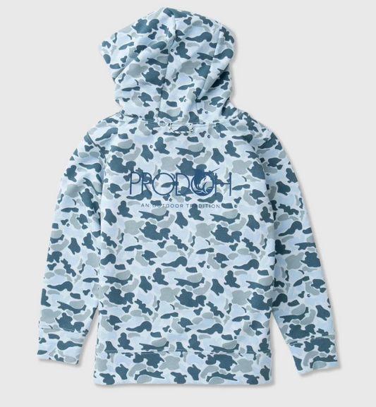 Spinnerbait Hooded Sweatshirt, Blue Camo