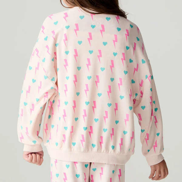 Bolt Hearts Pullover