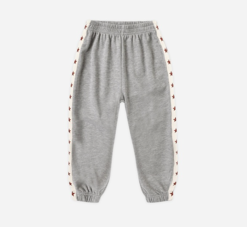 Paneled Sweatpant, Heathered Dusty Blue