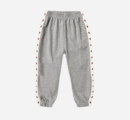 Paneled Sweatpant, Heathered Dusty Blue