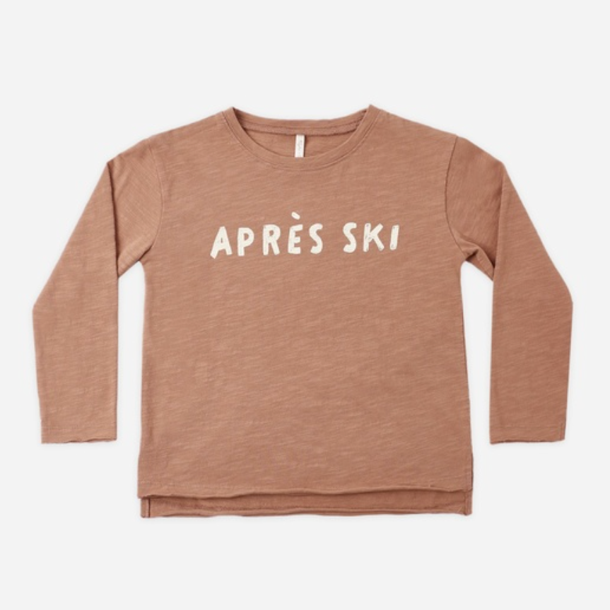 Raw Edge Long Sleeve Tee, Apres' Ski