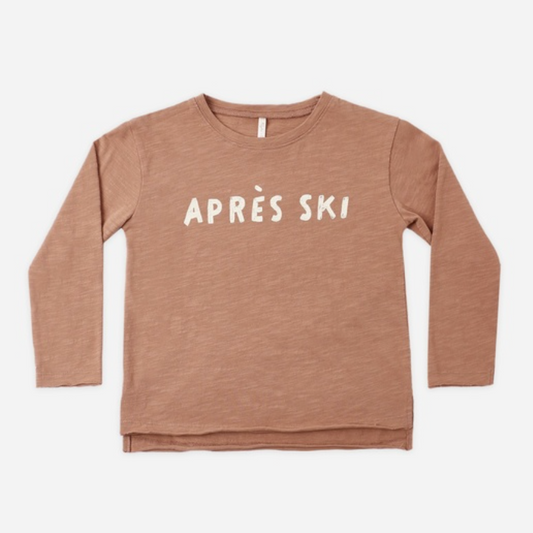 Raw Edge Long Sleeve Tee, Apres' Ski