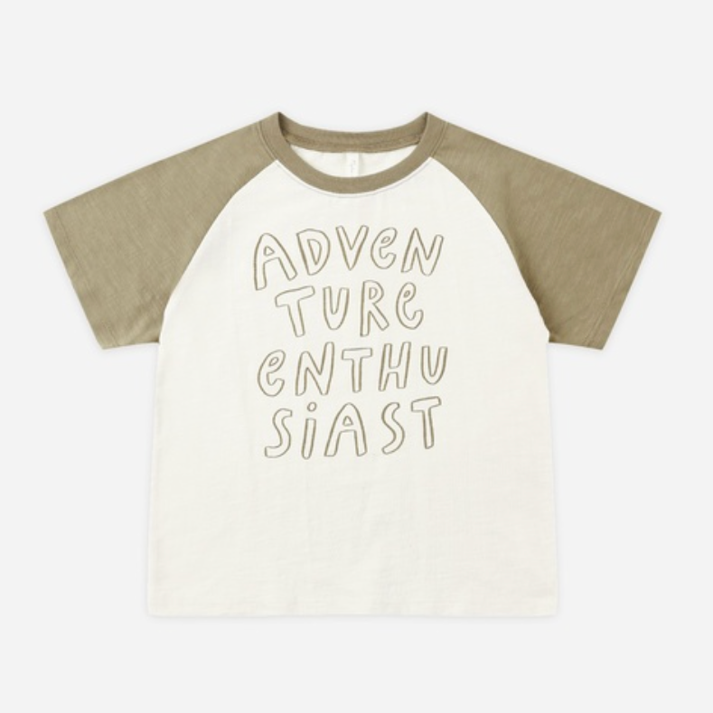 Raglan Short Sleeve Tee, Adventure Enthusiast