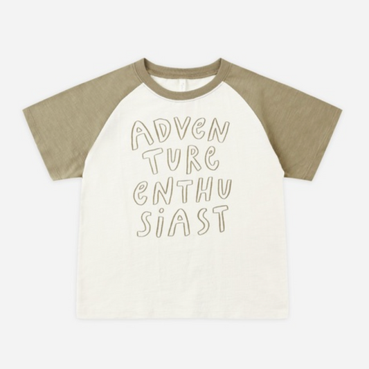 Raglan Short Sleeve Tee, Adventure Enthusiast