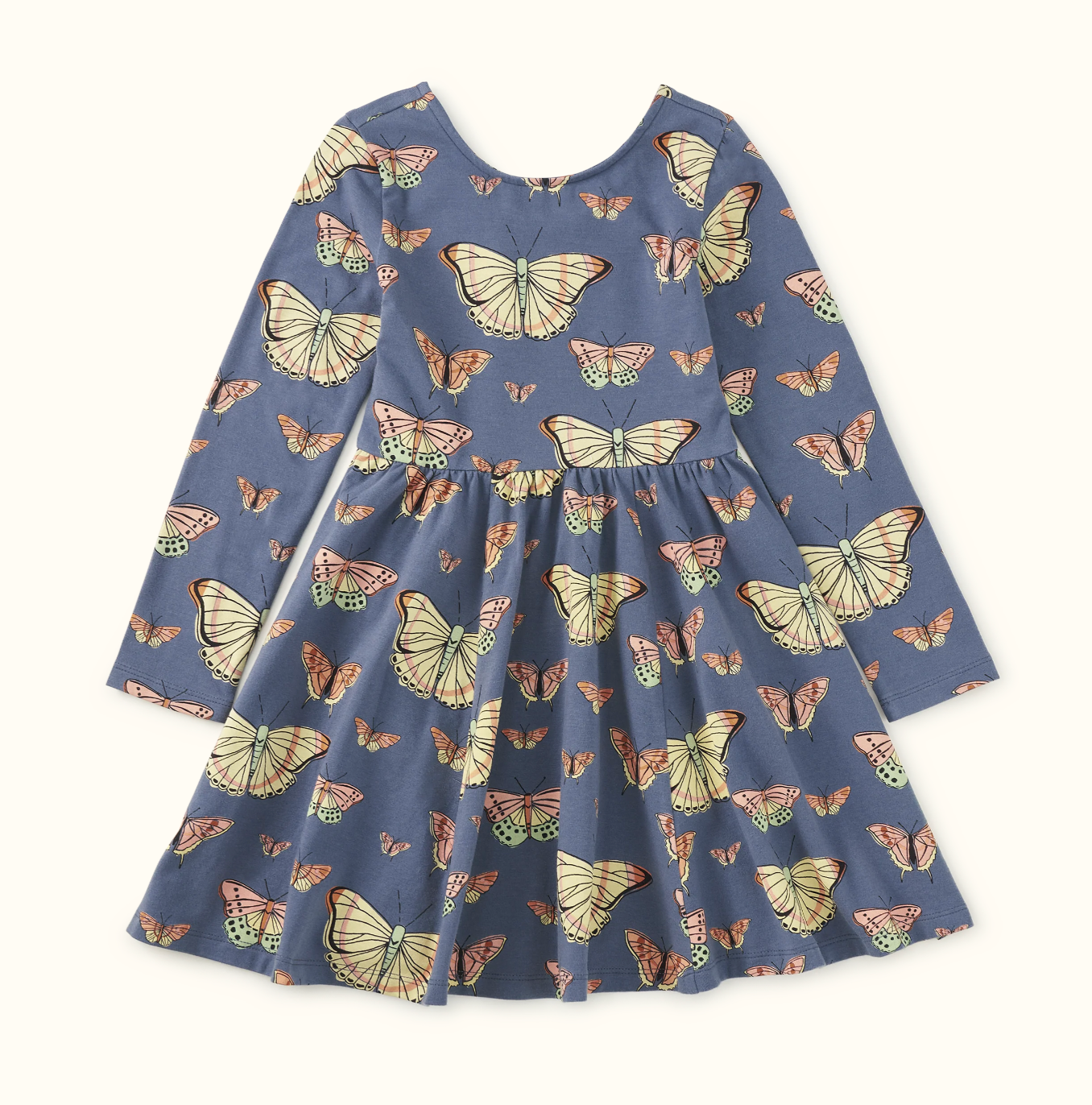 Printed Ballet Dress, Skyfield Butterflies