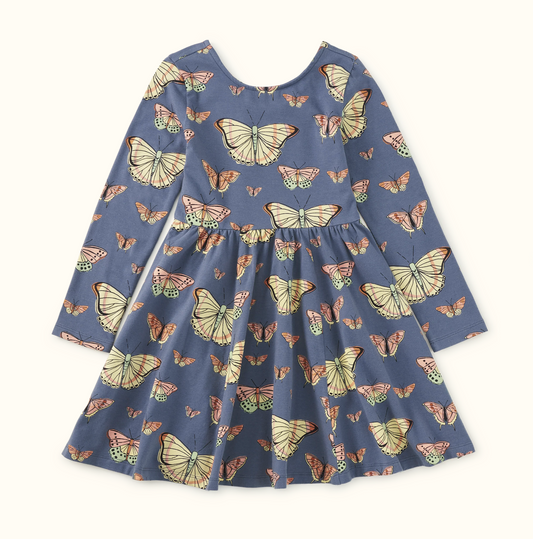 Printed Ballet Dress, Skyfield Butterflies