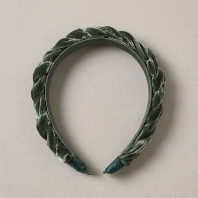 Braided Headband, Green