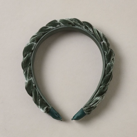 Braided Headband, Green